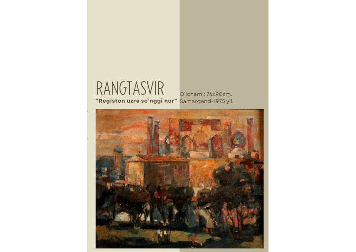 Registon uzra so‘nggi nur — Эсан Мухаммадиев